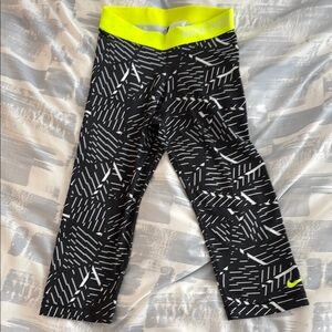 Nike Pro Black and White Patterned Leggings